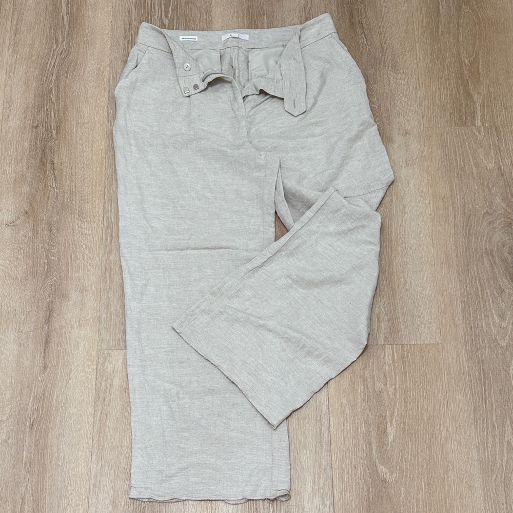 LOFT Beige Linen Pants